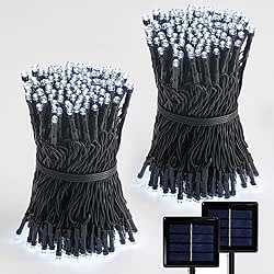 Solar String Lights 2 Pack, Outdoor Light Total 400 LED