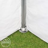 TOOLPORT Tendone per Feste gazebo 3x5 m Bianco PE 350 N Impermeabile Protezione UV Tenda Giardino sagre Eventi mercati Esterno - 8