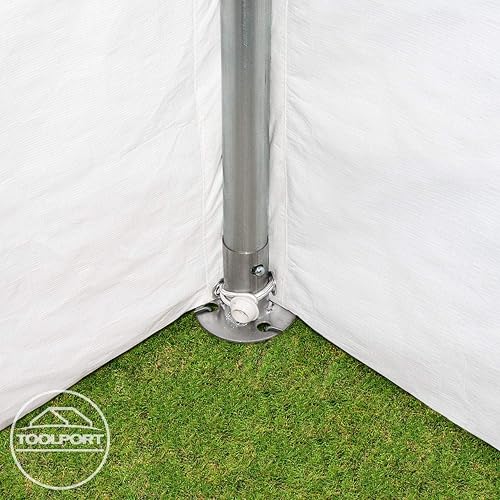 TOOLPORT Tendone per Feste gazebo 3x5 m Bianco PE 350 N Impermeabile Protezione UV Tenda Giardino sagre Eventi mercati Esterno - 8