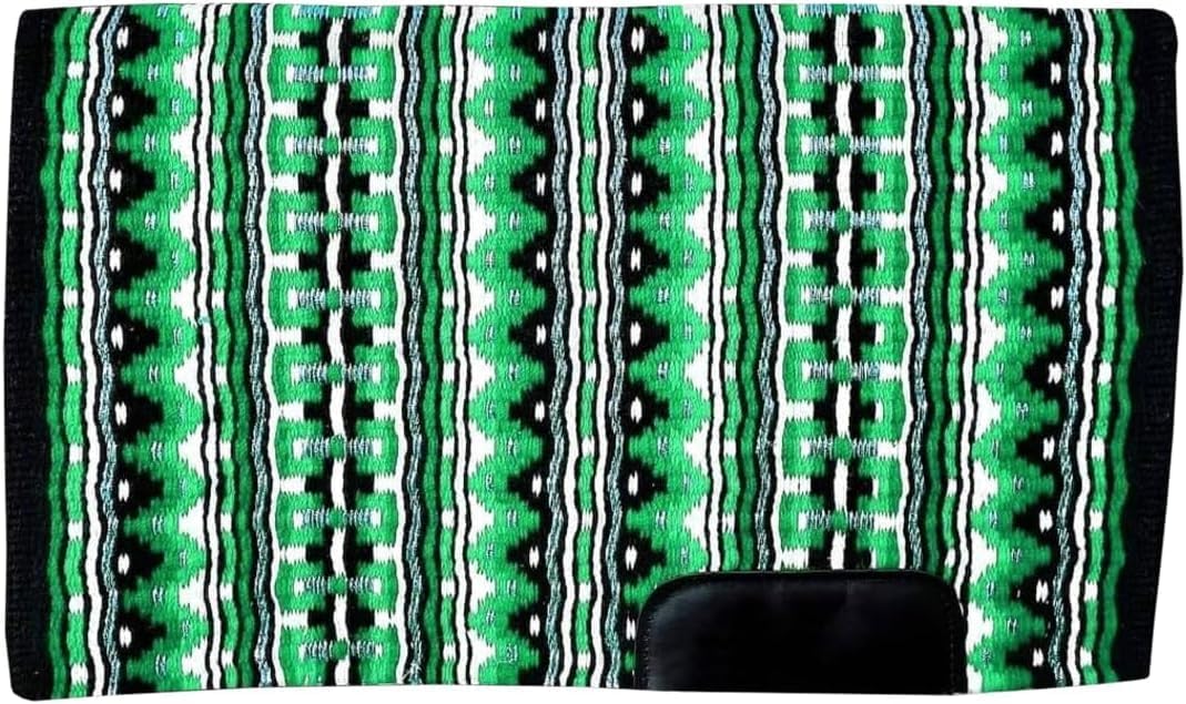 HUMAYL Saddlery Saddle Pad/Blanket for Horses Western Show Horse Saddle Blanket New Zealand Design Handmade Wool Saddle Blanket Top Wool Saddle Pad Regular Size : 34" L x 36" W x 1" inches PAD0122