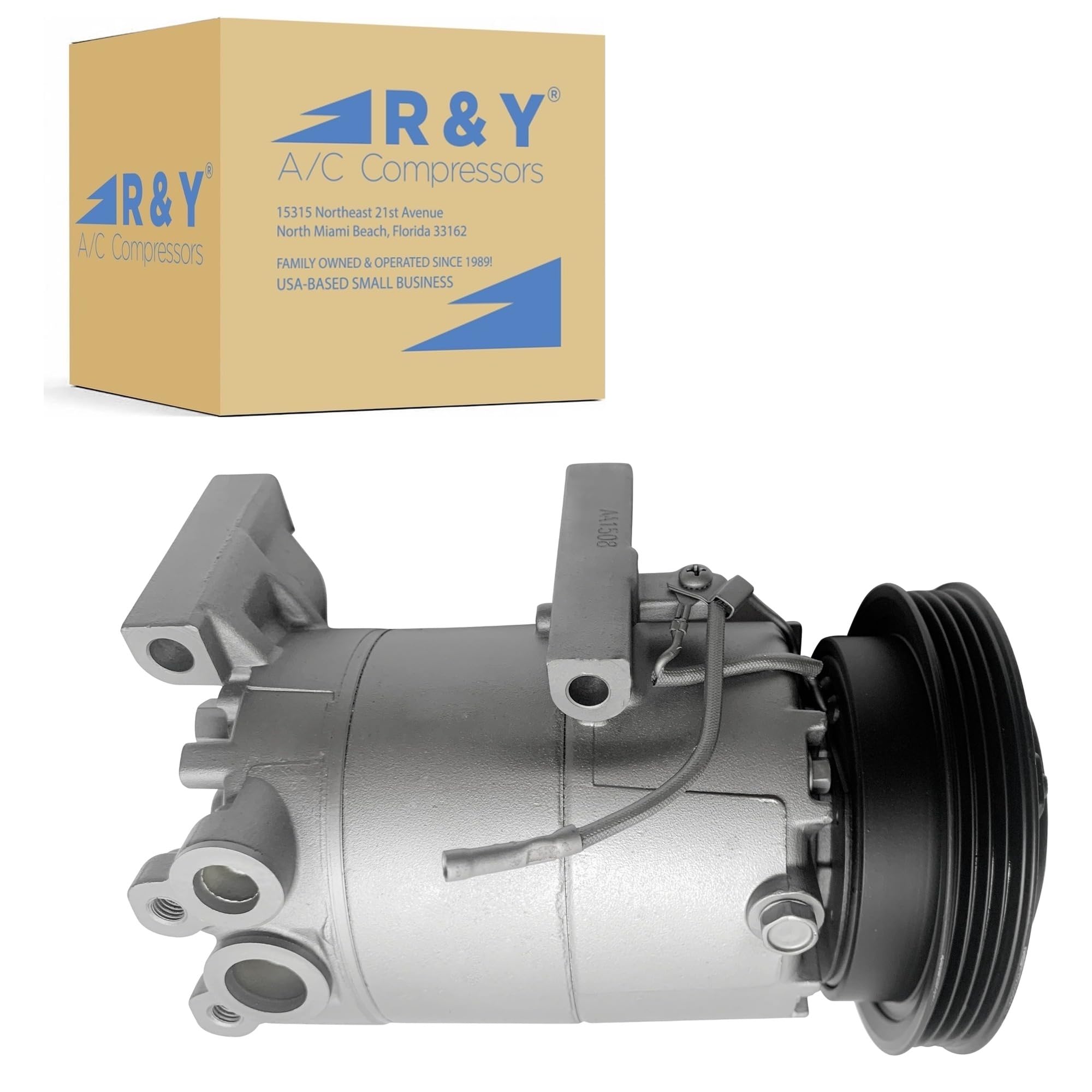 RYC Automotive Air Conditioning Compressor and A/C Clutch AEG389 | Fits Kia Soul 2.0L 2010-2011