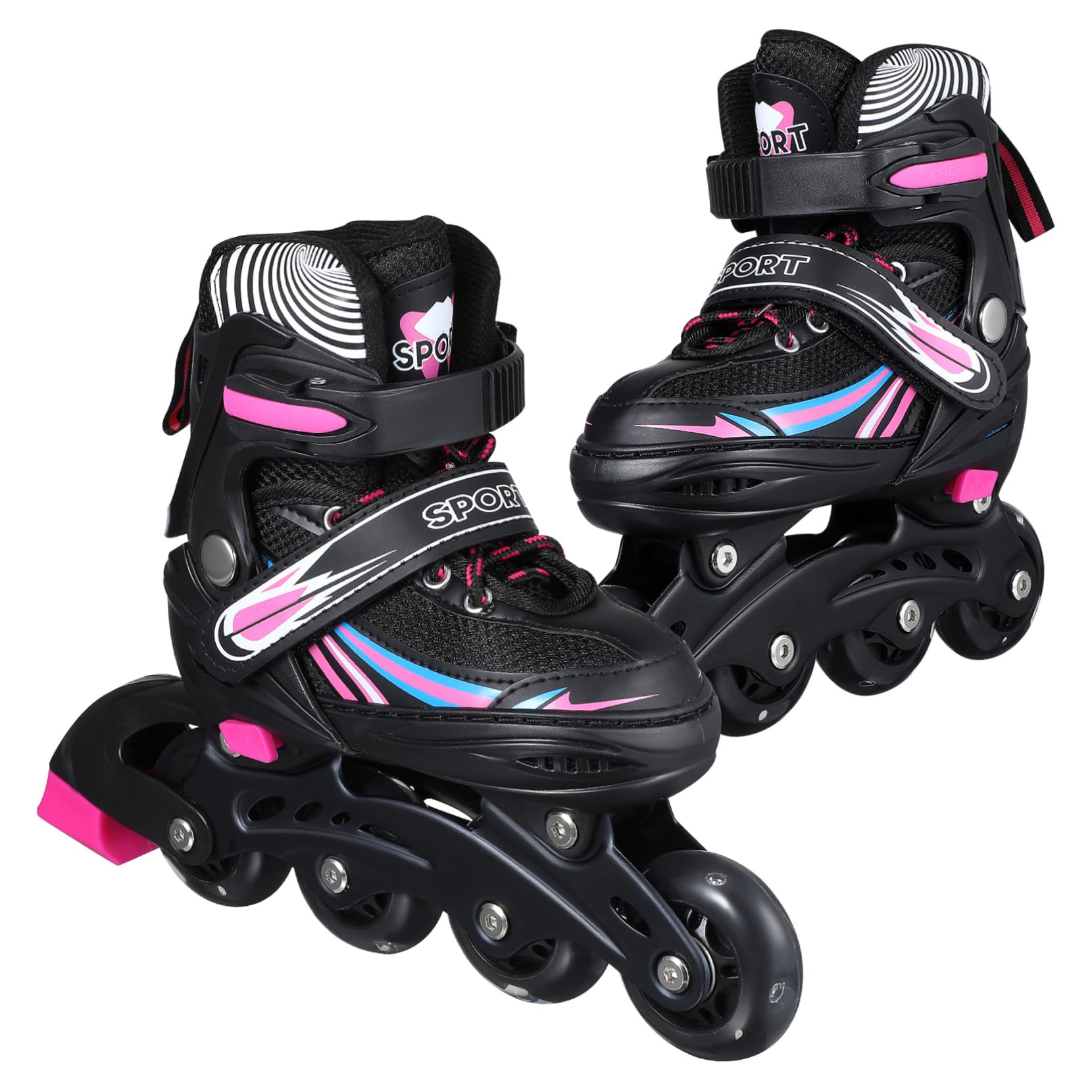 INOOMP 1 Pair Roller Skates Women Inline Skates Teenage Girl Inline Skates Comfortable Fit Adjustable Size Outdoor Use