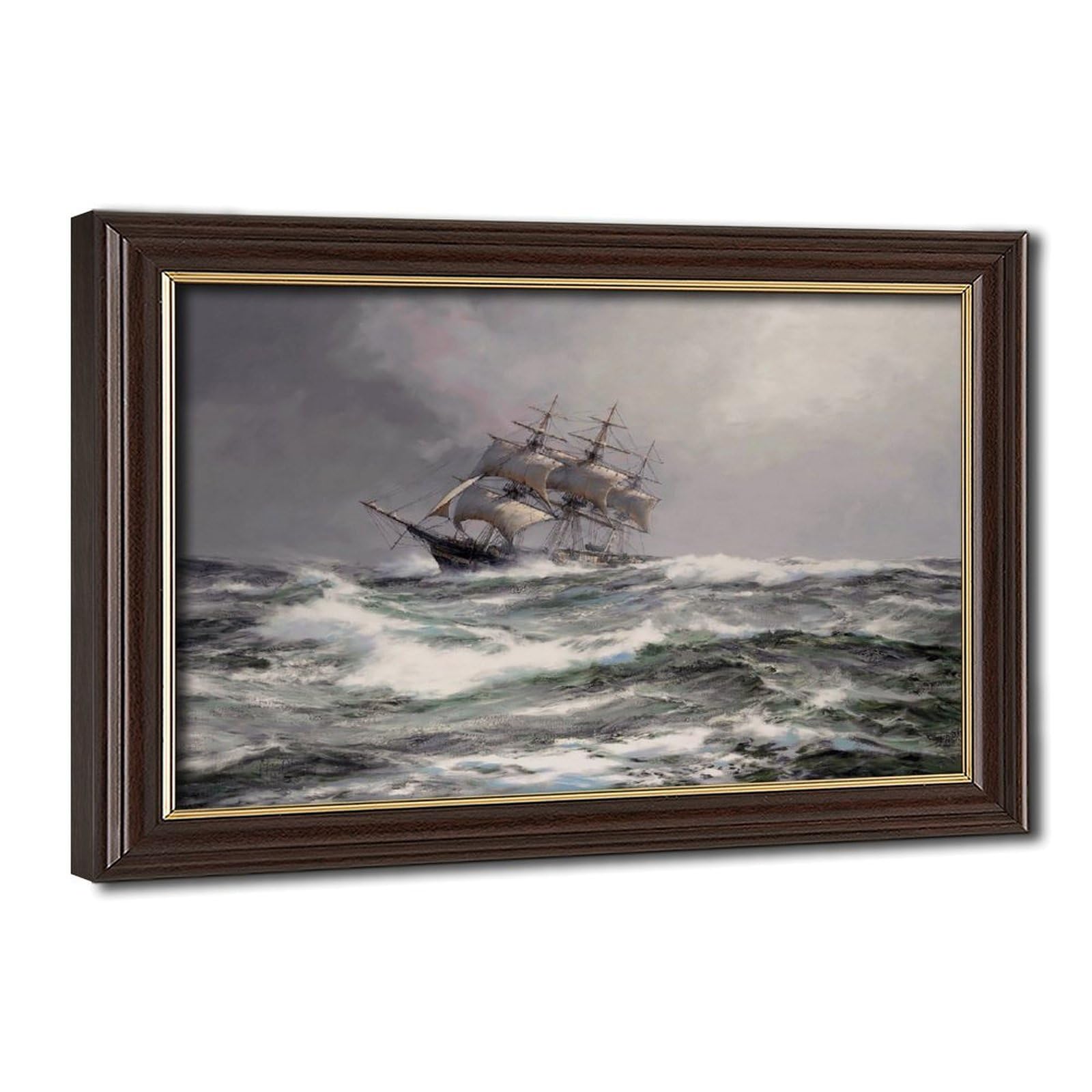 Cadre suspendu Devonshire Montague Dawson - Tableau de marine compact pour décorer vos murs - 8