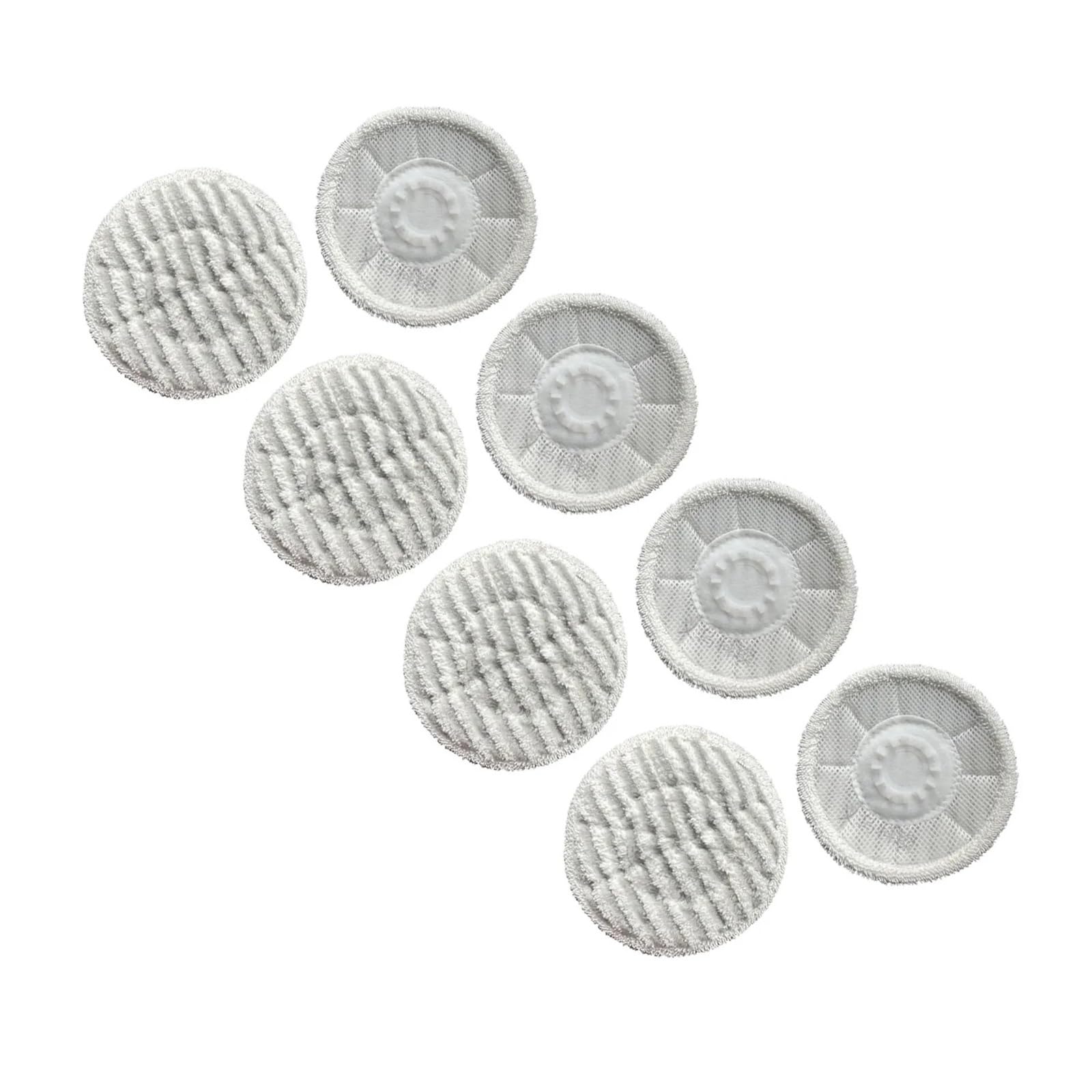 RHOBYXONZ 8pcs Reusable Microfiber Mop Pads For Steam Mop, Hardwood Tile Laminate Floor Cleaning