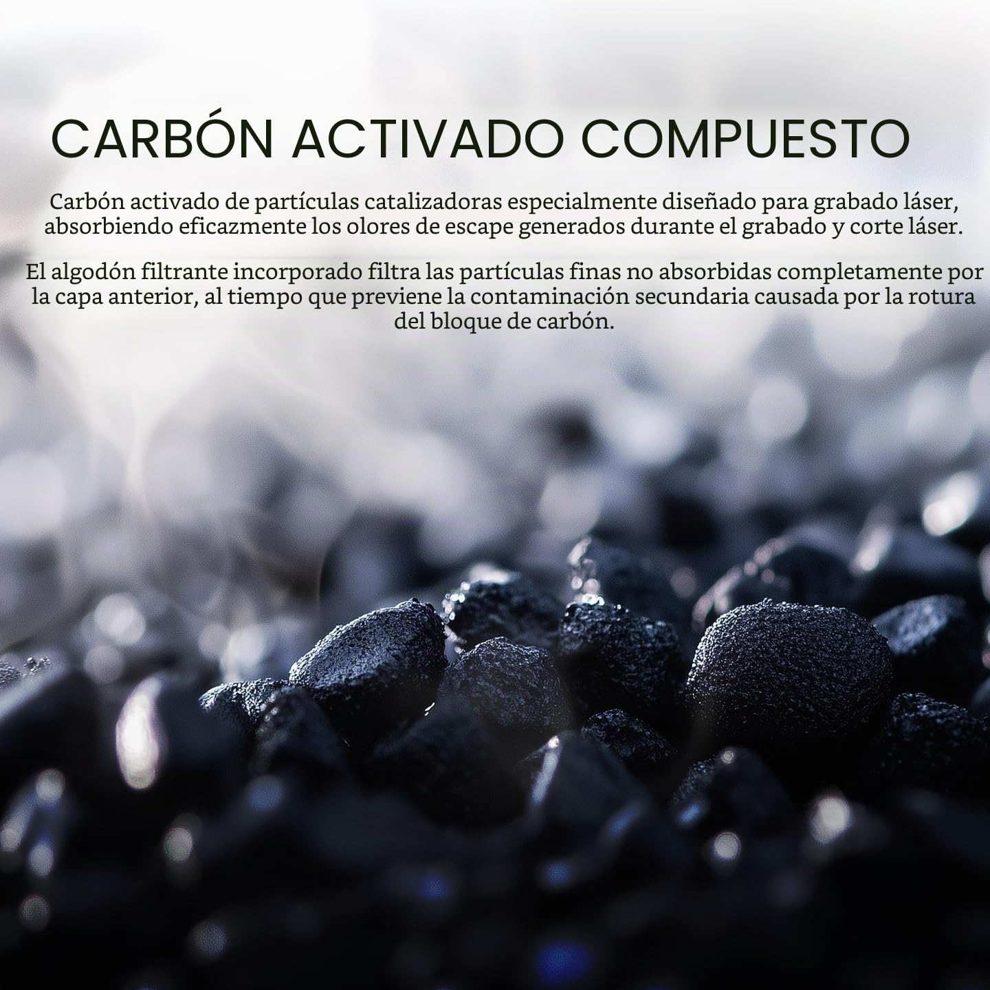 ATOMSTACK D3 Purificador de Aire, Filtros Reemplazables 99.97% Tasa de Filtración Eficiente, Juego de Filtros Purificadores de Aire HEPA, Reducen el Olor y Filtran el Humo para P1 Grabadores Láser