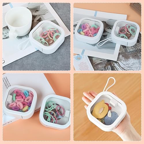 Miniatura 6 de Organizador de cintas para el cabello, pequeños accesorios portátiles para el cabello, se puede apilar o colgar en la pared, soporte para artículos