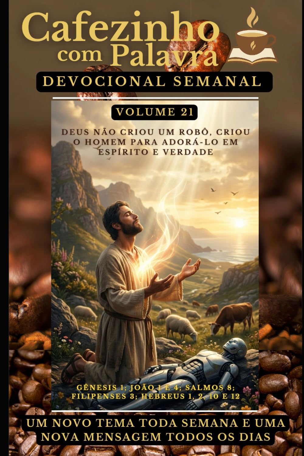Cafezinho com Palavra – Devocional Semanal – Volume 21: DEUS NÃO CRIOU UM ROBÔ, CRIOU O HOMEM PARA ADORÁ-LO EM ESPÍRITO E VERDADE (Cafezinho com Palavra – Devocional de 52 Semanas)