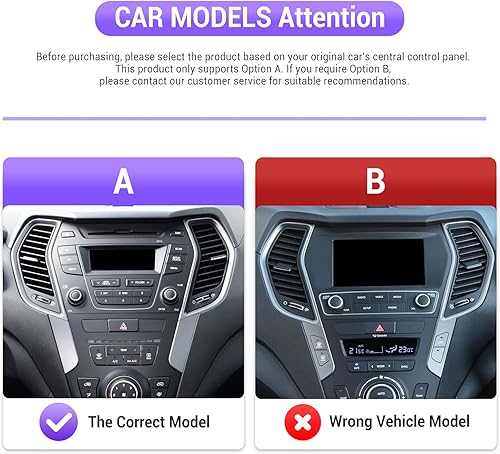 Miniatura 9 de Para Hyundai Santa Fe IX45 2013-2017 Radio con Apple CarPlay y Android Auto 9 pulgadas Android 11 coche estéreo unidad de navegación GPS Soporte