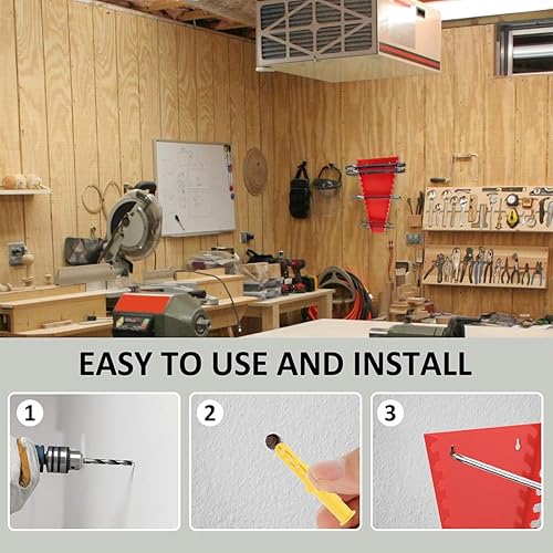 Miniatura 5 de BESULEN 2 soportes de llave de plástico, bandeja organizadora de llaves de alta resistencia ABS, organizador de almacenamiento de llaves estándar de