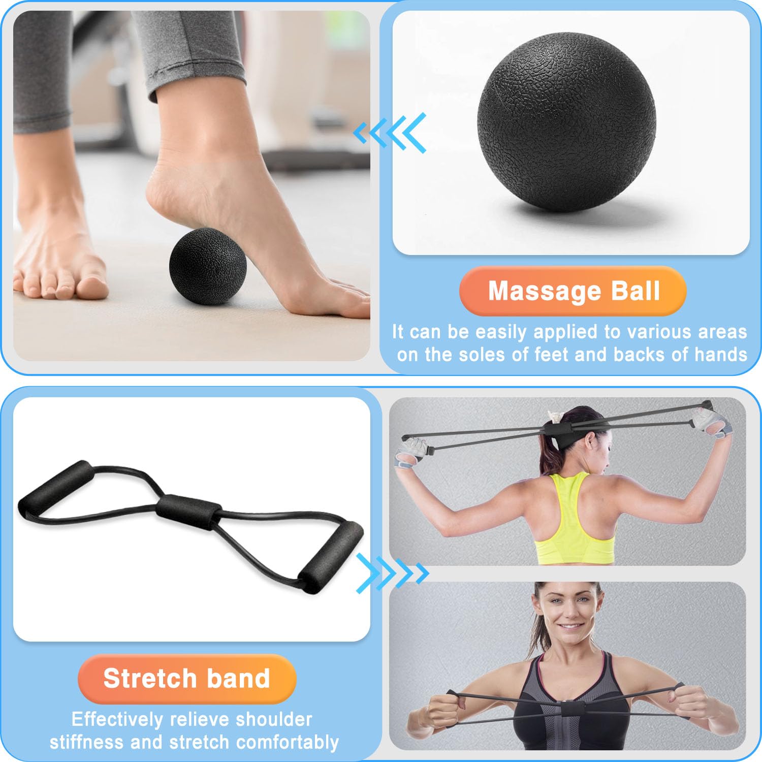 Rullo Massaggio Muscolare, Foam Roller, Roller Pilates, rullo massaggiante per mobilitazione della schiena mirata, rullo in schiuma per yoga, pilates e fitness, ideale per atleti e impiegati in