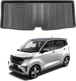 Shvgen適合ニッサンサクラSAKURA B6系ラゲッジマット専用設計日産 SAKURA B6AW 2022年5月-現行3D立体構造サクラ B6AWラゲッジマット 防水サクラB6AWアクセサリー 縁高 TPE材質 耐摩擦 耐汚 折りたたみ式 取付簡単 カー用品（サクラ B6AW）