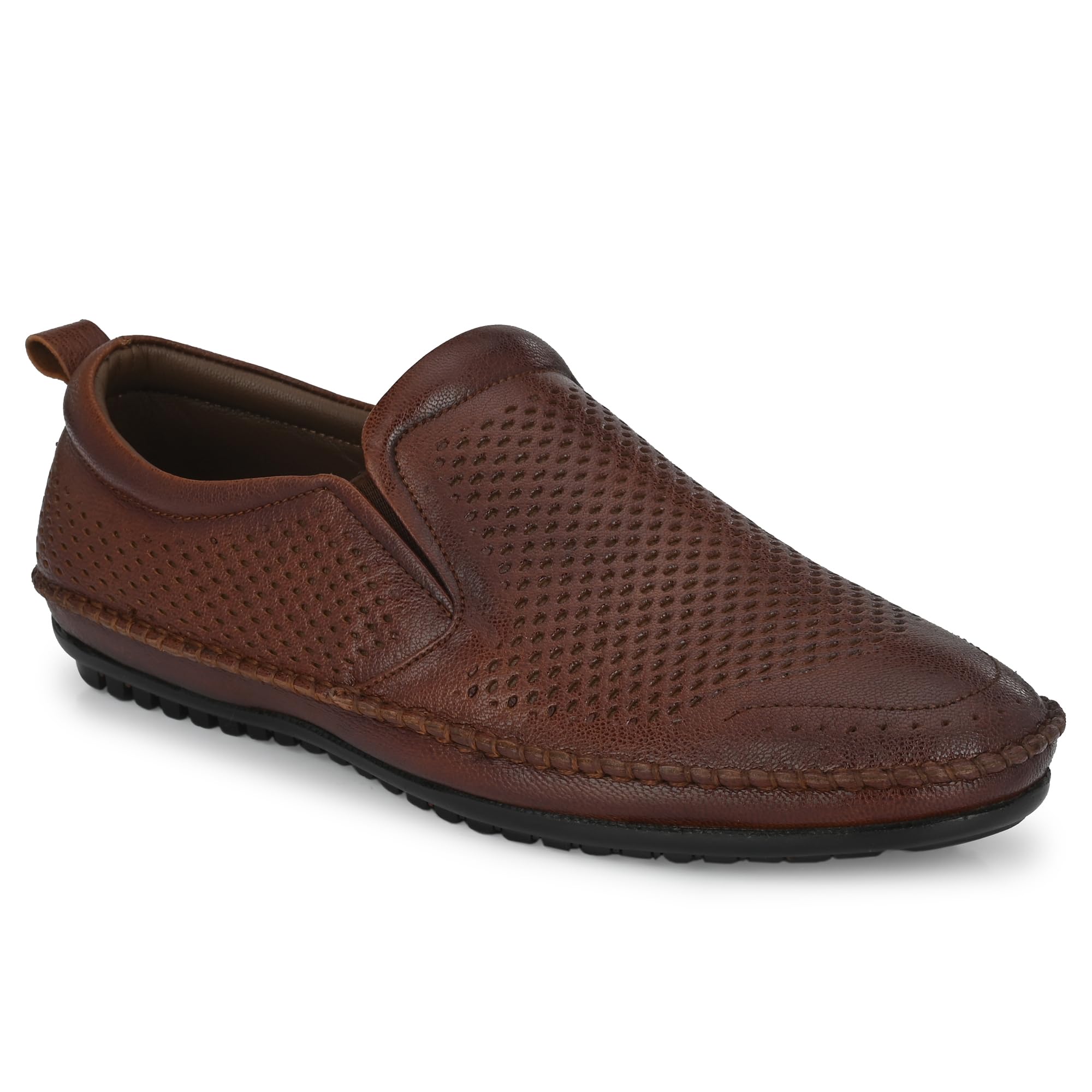 egoss Comforts Premium Genuine Leather Slip On Casual Shoes for Men (Tan-10)-GS-801 (B0CD29KVTJ) Amazon Price History, Amazon Price Tracker