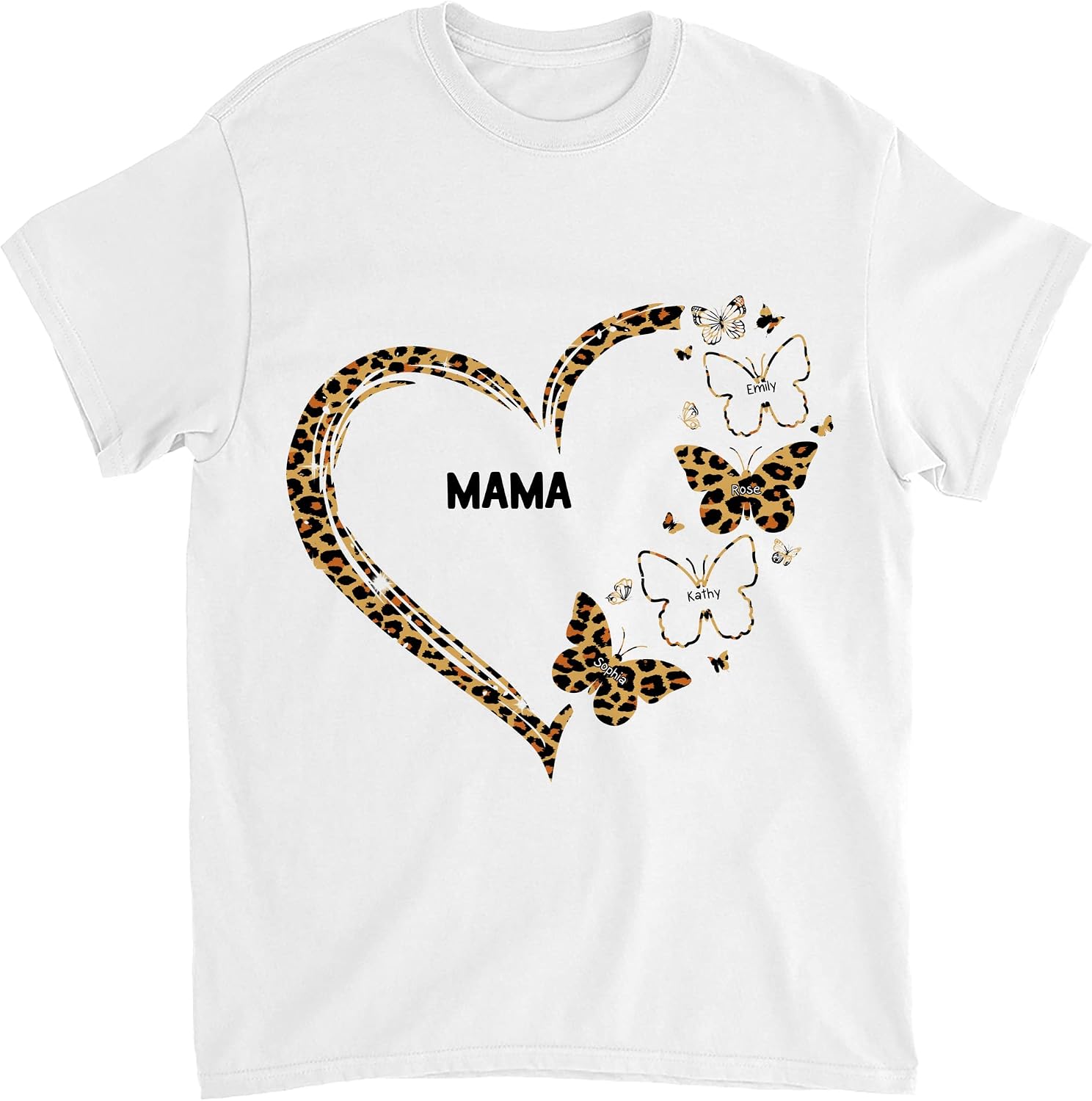 Gossby Personalized Custom Shirt - Mama Grandma Shirt Customized, Cute Shirt,Personalized Grandma with Kids Names