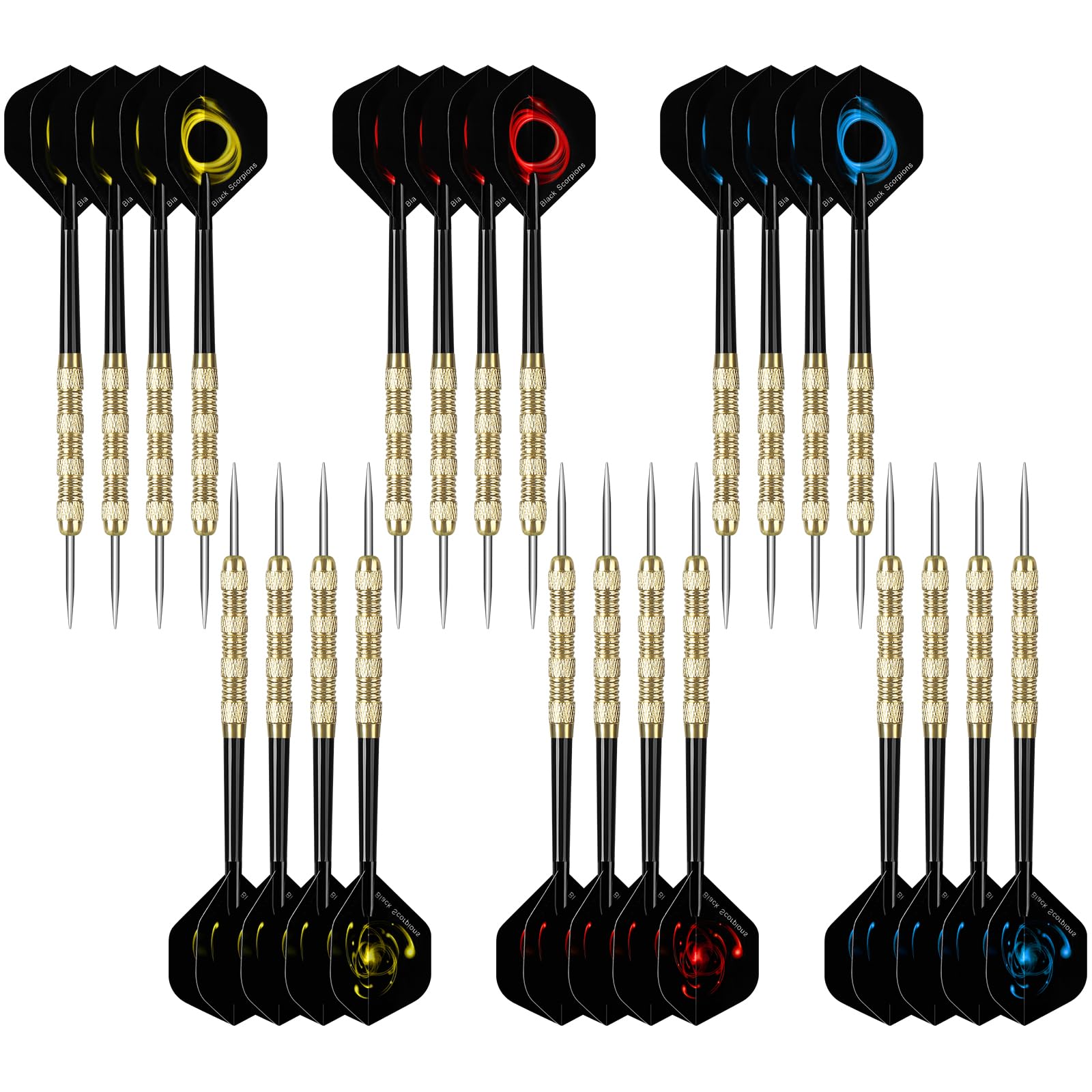 Accmor Metal Tip Darts, Steel Tip Darts, 14 Grams Professional Metal Darts, Darts Metal Tip Set, Metal Darts for Dartboard