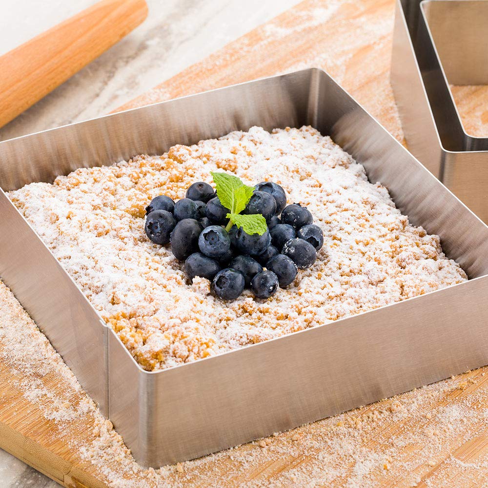 Amazon | Pastry Tek 7インチ 正方形 クッキーカッターセット