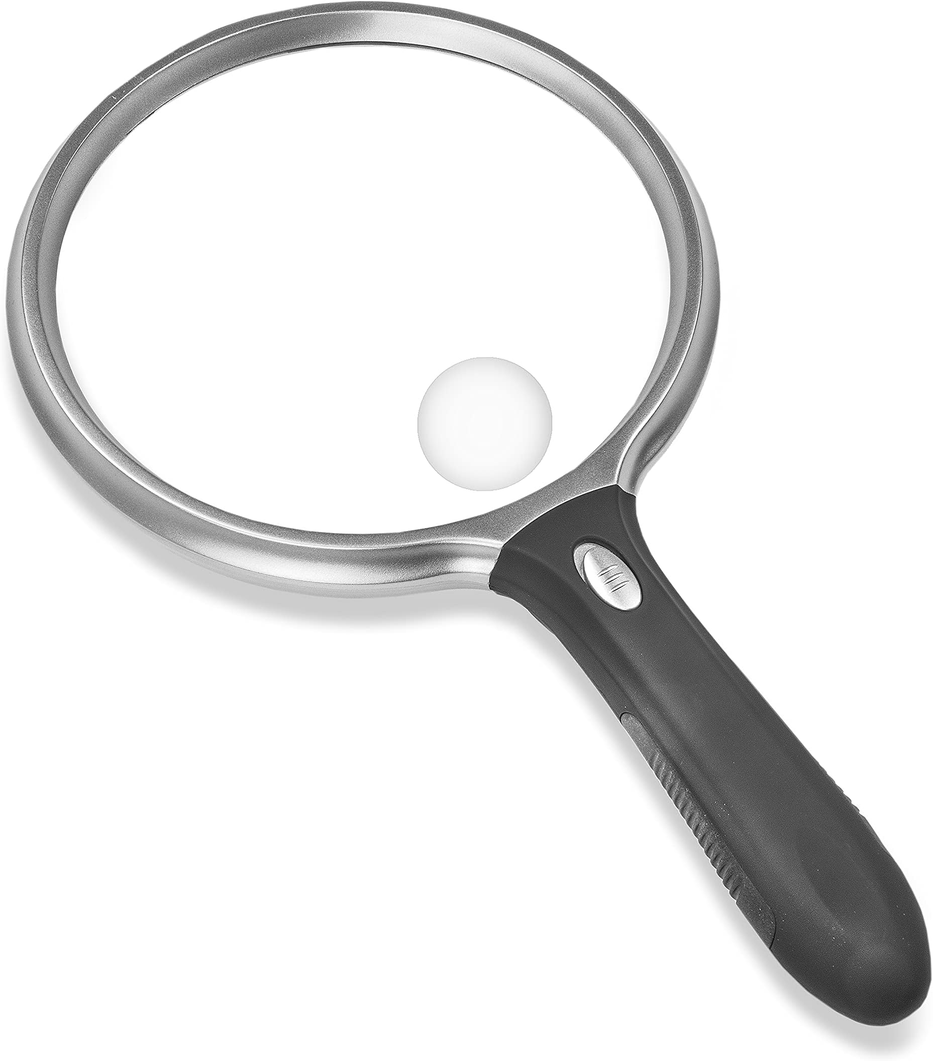 Carson LED 1.5x Lighted Hand Held 5.0'' Magnifier with 4.5x Spot Lens (SV-55GL)