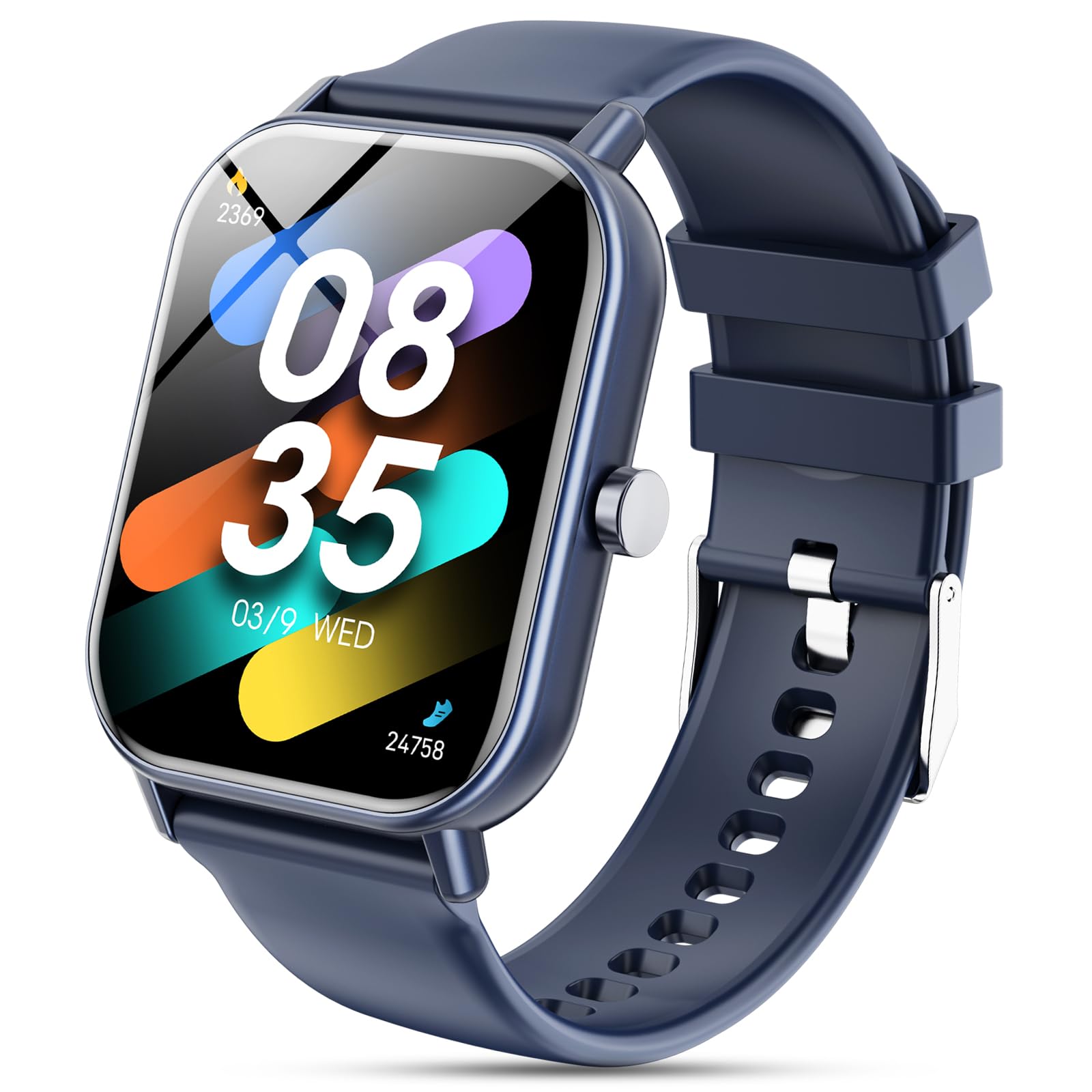 𝟐𝟎𝟐𝟓 Upgraded Smartwatch Uomo Donna,1.85''HD Smartwatch con Effettua/Risposta Chiamate,110+ Sportive,24/7 Frequenza Cardiaca Sonno SpO2 Monitor,Impermeabile IP68 Fitness Tracker per Android iOS