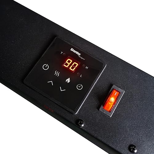 Miniatura 4 de Danby Designer DDEF03813BD13 - Chimenea eléctrica de 38 pulgadas para montaje en pared, multicolor, con control remoto con llama LED y brasa,