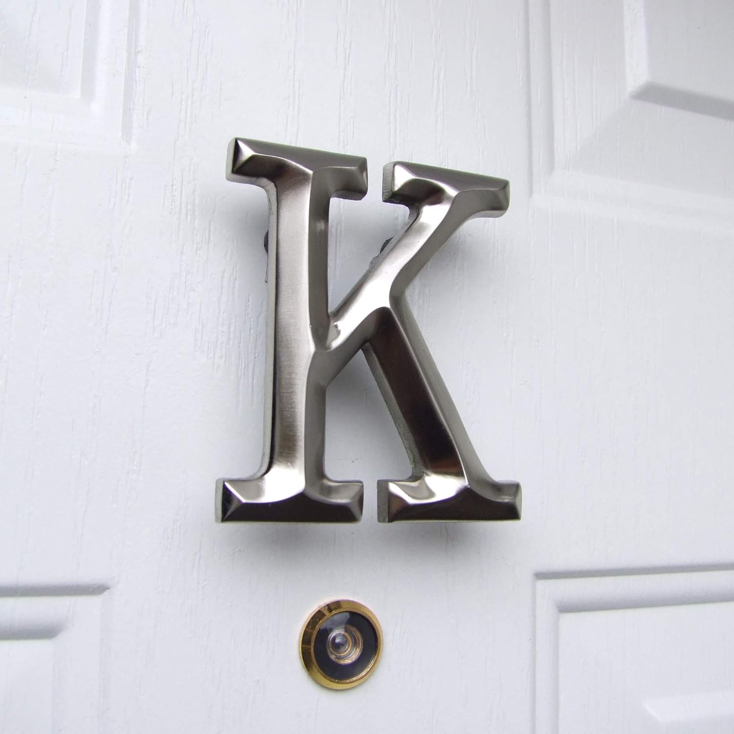 Exclusive Discount 50% Price Monogram Letter K Door Knocker - Nickel Hottest Sale Monogram Letter K Door Knocker - Nickel