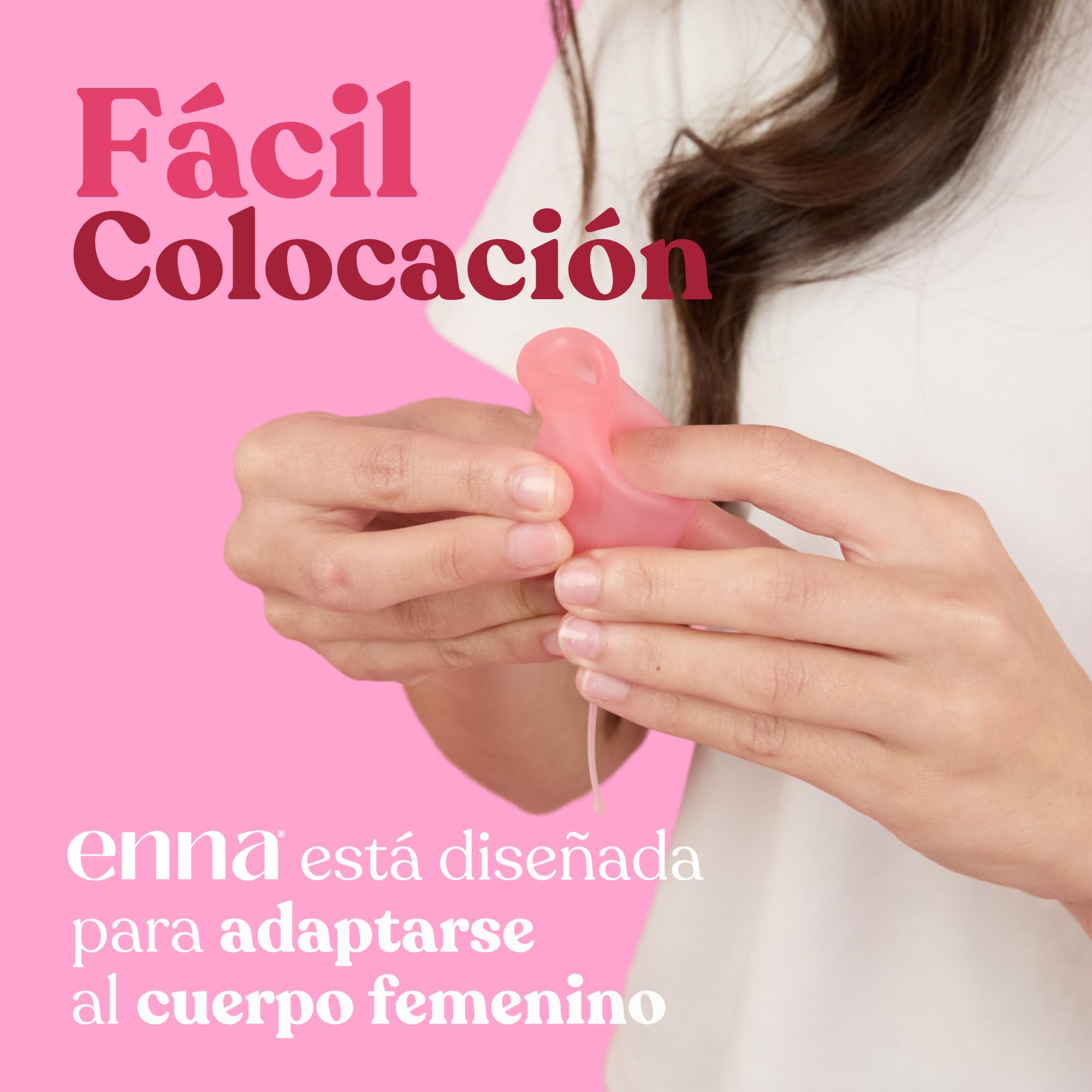 Enna cycle Starter Kit EASY 2 copas menstruales + Aplicador + Caja esterilizadora y transportadora