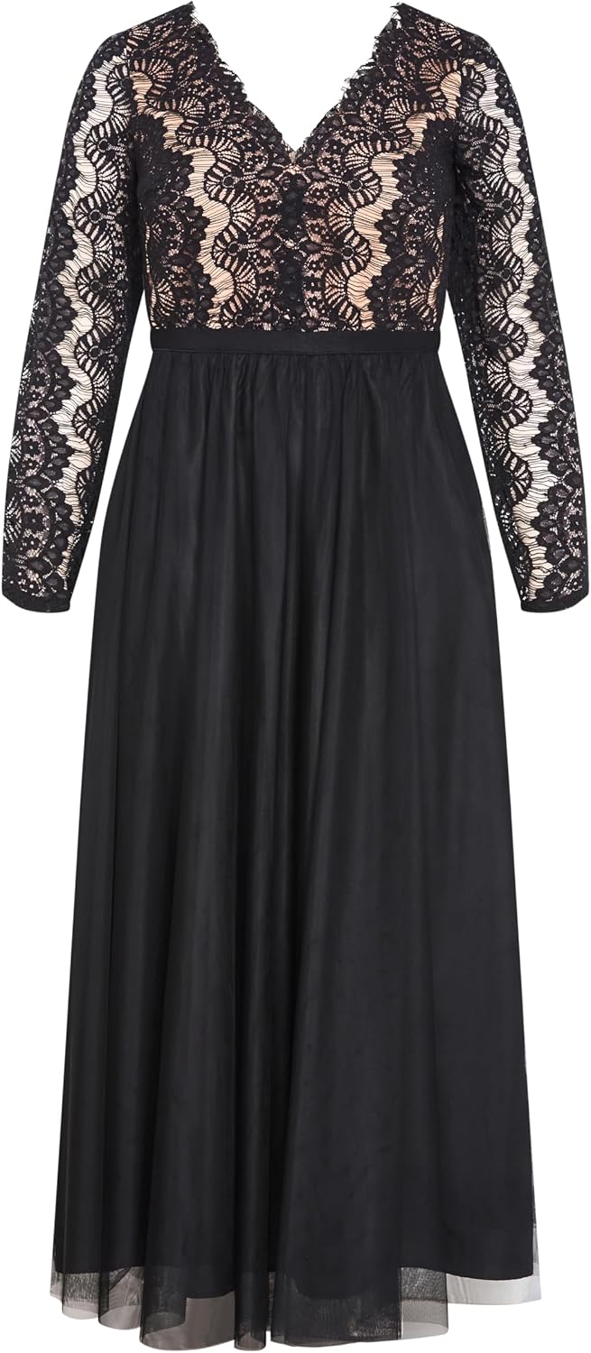 City Chic Plus Size Dress - Rare Beauty Maxi