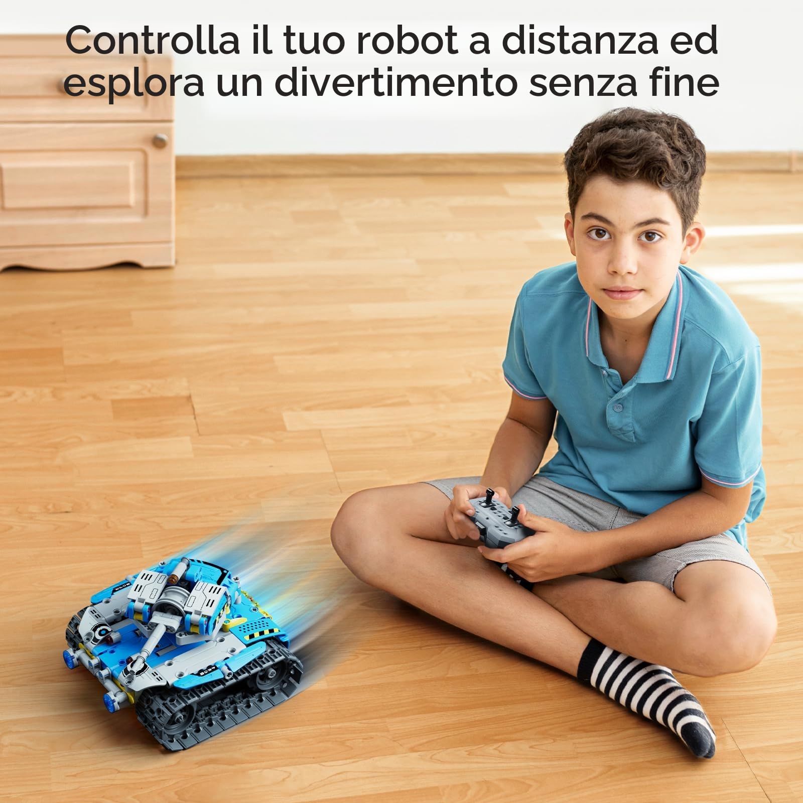 VEPOWER Technic Robot Telecomandati per Bambini,5 in 1 STEM RC Giocattoli da Costruzione con app programmabile, Regalo Educativo per Ragazzi e Ragazze Dagli 6 ai 12 anni (488 pezzi)
