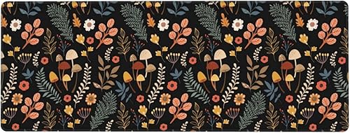 Miniatura 8 de AoHanan Alfombrilla de mouse grande para diferentes flores y plantas, alfombrilla de mouse para teclado extendido, alfombrilla de escritorio con