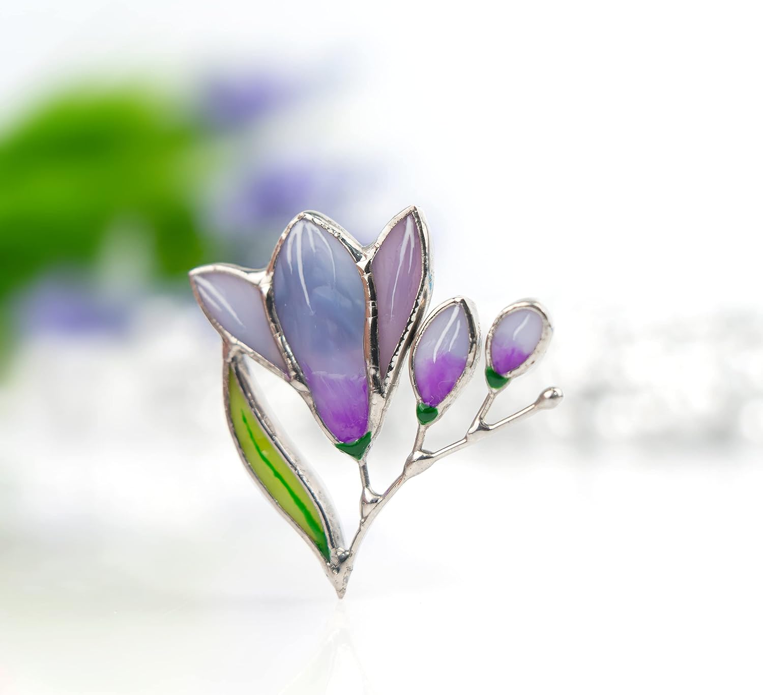 Purple Flowers Brooch for Women Brooches and Pins Wedding Party Jewelry Fashionable Gifts for Mother's Day Handmade Fine Jewelry for Women