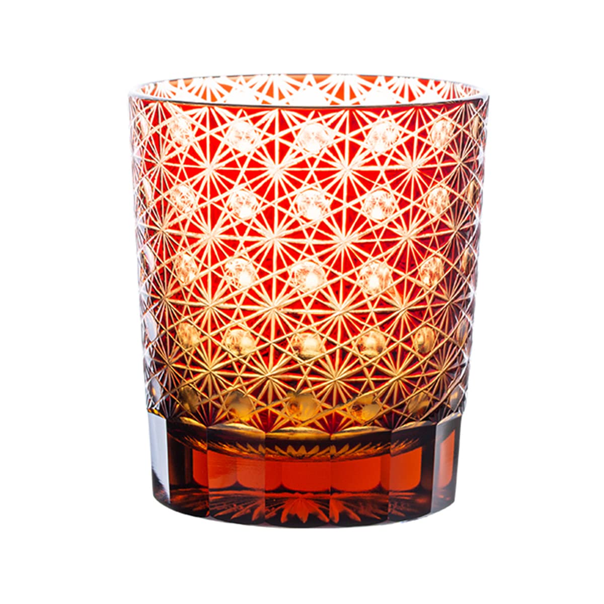 Lot De 2 Verres À Whisky en Verre Sculpté À L'Ancienne, Verre À Whisky Japonais, Cristal Façonné À La Main (Type 1, 4 Tasses)