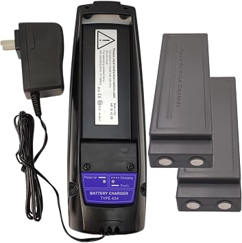 1-Pack 110-240V Scanreco 434 Battery Charger and 2-Pack 592 Battery for 7.2V SCANRECO 592 590 960 RC400 Battery