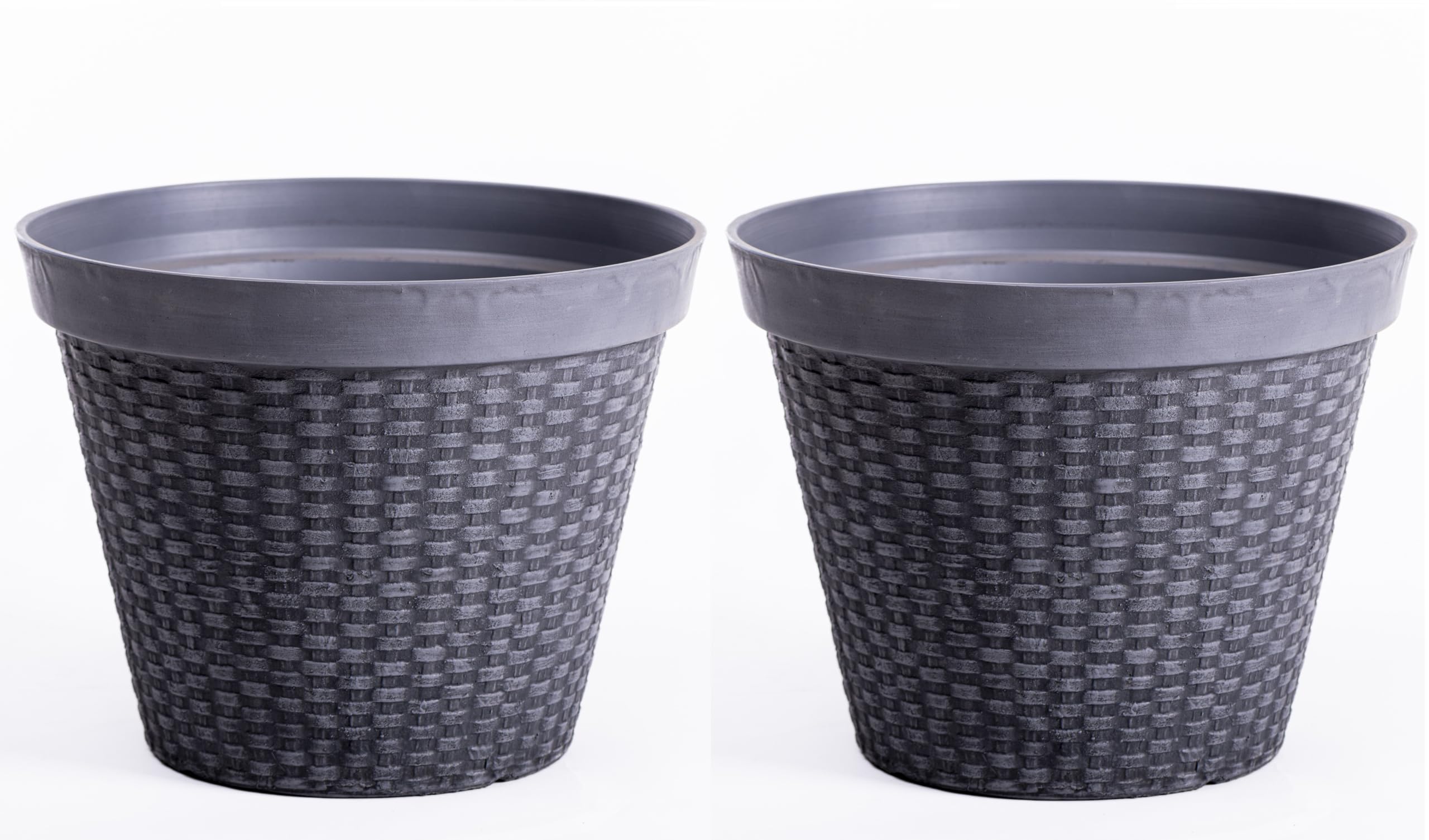 Thompson & Morgan Thompson And Morgan Wicker Design Planter 30Cm 2 Pack