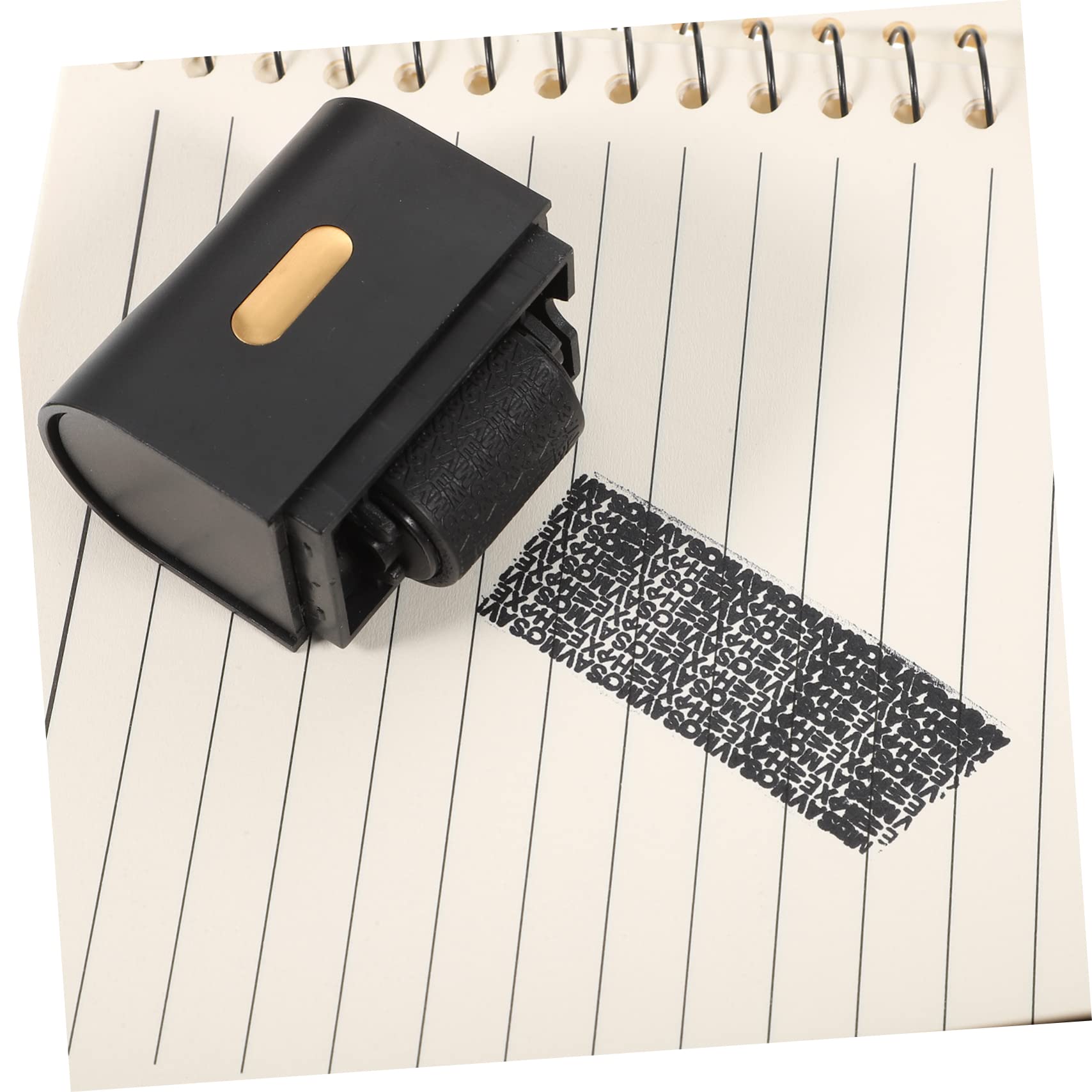 STOBOK 5pezzi Convenient Roller Stamp Timbro Portatile Per Privacy Stampa Sicura Di Indirizzi e Documenti Per Casa e Ufficio Facile Da Usare e Ricaricabile Grafite