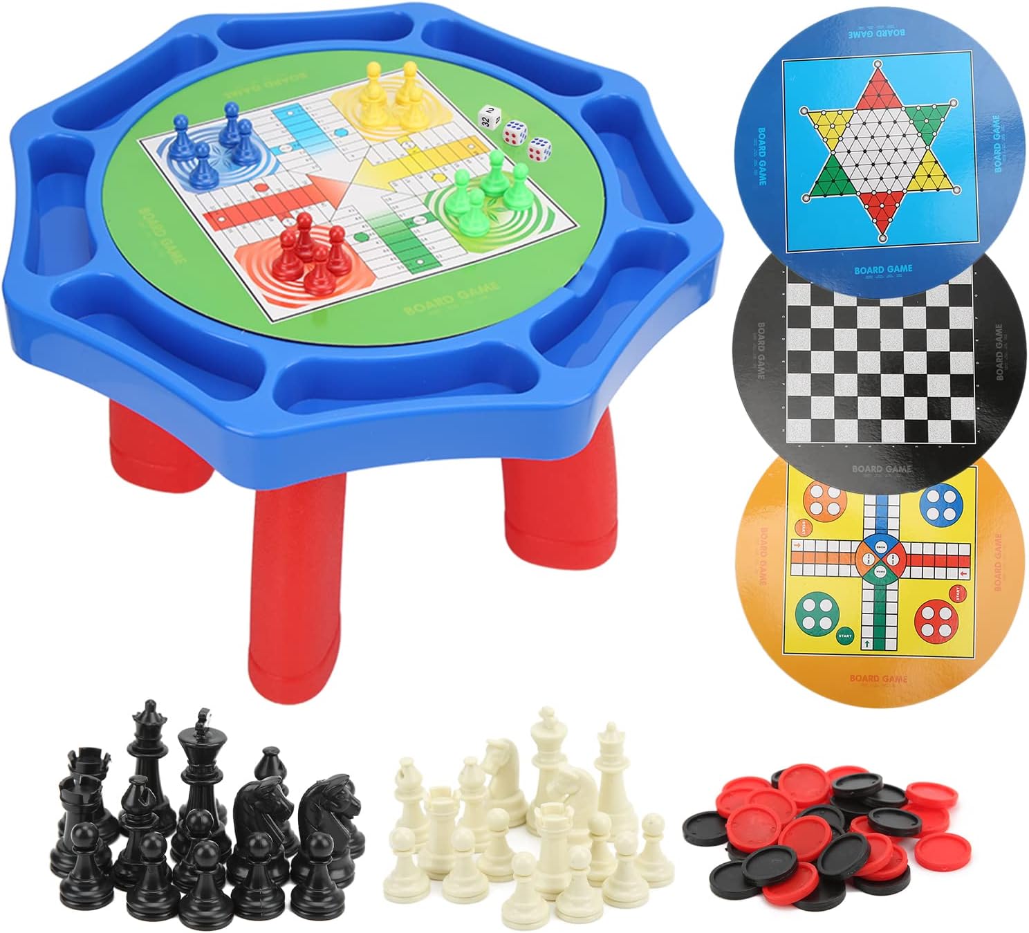 Amazon トラベルボードゲーム、子供用ボードゲーム両面8 in1ポータブル未就学児向け ボードゲーム おもちゃ