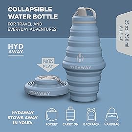 HYDAWAY 25oz Collapsible Water Bottle - BPA-Free, Leakproof, Lightweight, and Space-Saving - Perfect for Hiking, Travel, and All-Day Hydration