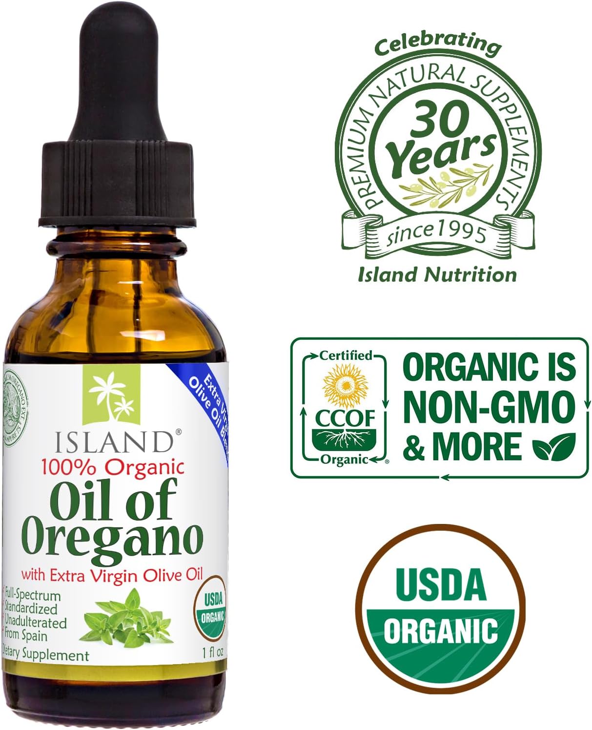 Oil of Oregano Organic Liquid Drops (1 fl oz) - Blend of Organic Oregano Oil & Olive Oil, Grown in Spain - Image 5