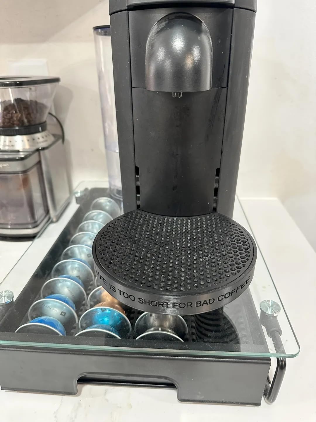 for Nespresso Vertuo Plus Drip Tray Replacement,Durable Design and Easy Installation Make it a Must-have Accessory for Coffee lovers