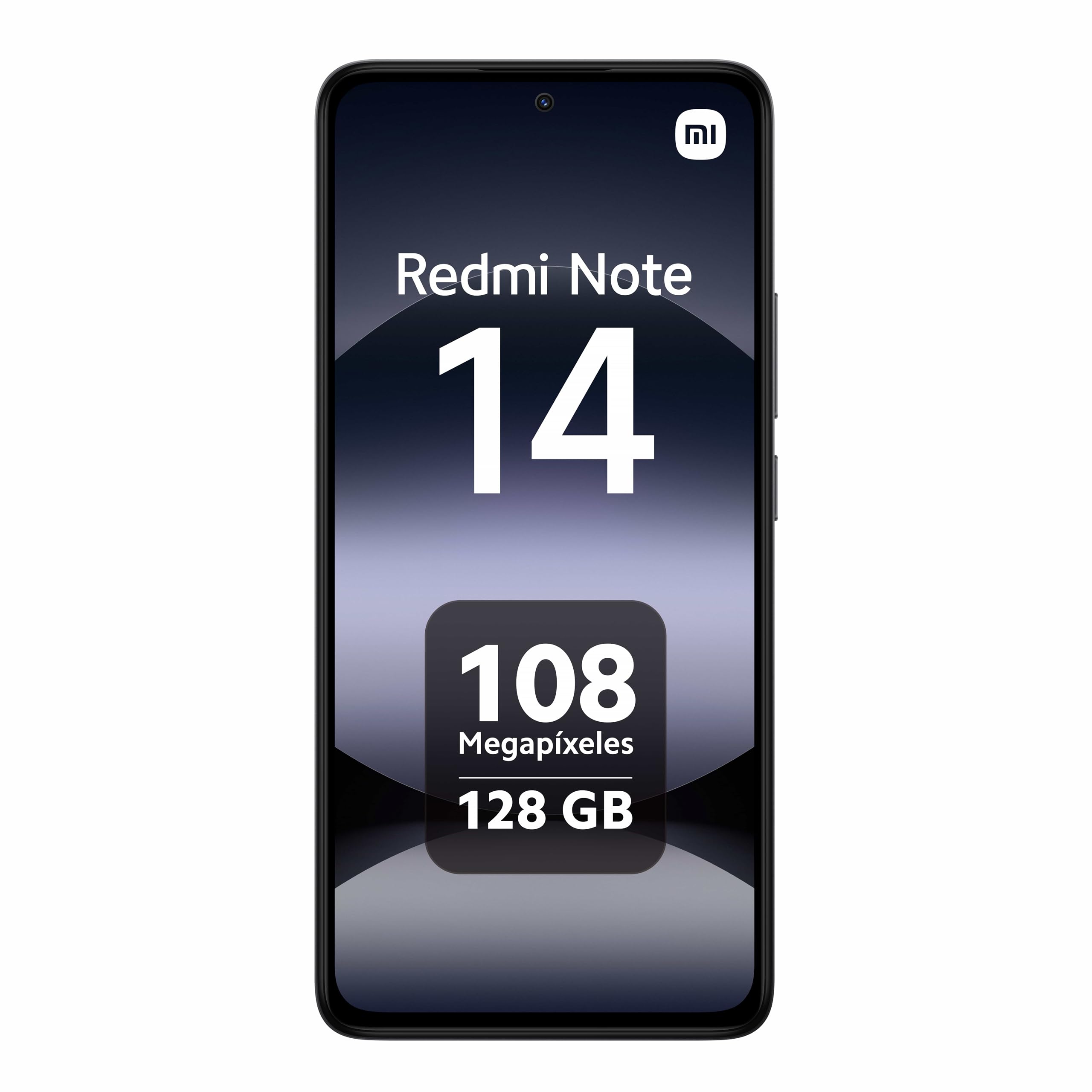 XIAOMI Redmi Note 14 Teléfono Inteligente, 8GB RAM 128GB, Negro | Pantalla AMOLED 6,67 Pulgadas, 120Hz, Cámara 108MP, NFC, 5500mAh