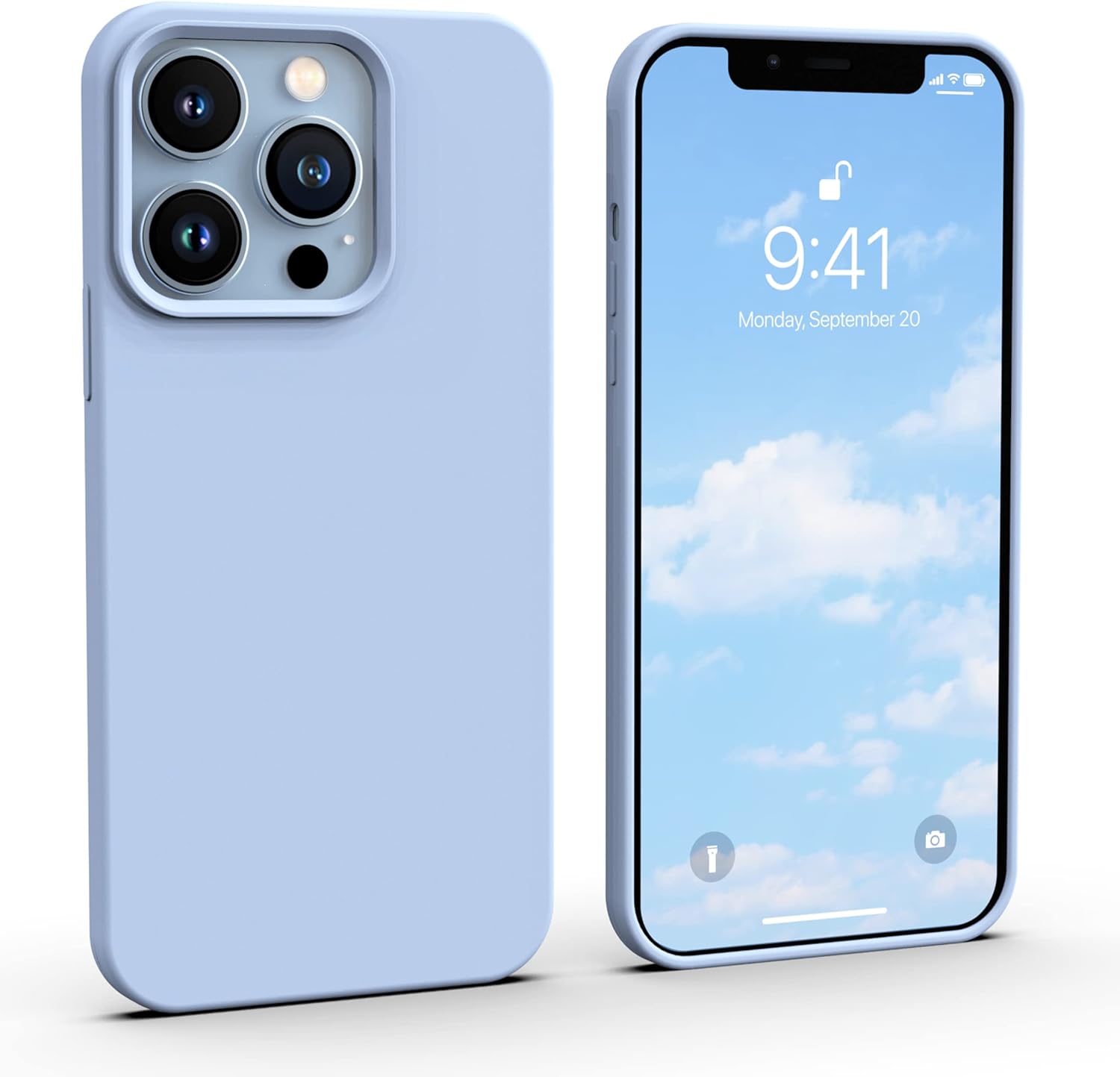 IceSword Compatible with iPhone 13 Pro Case Deep Stone, Liquid Silicone Slim Drop Protective Shockproof Phone Case Cover, Soft Anti-Scratch - Deep Stone
