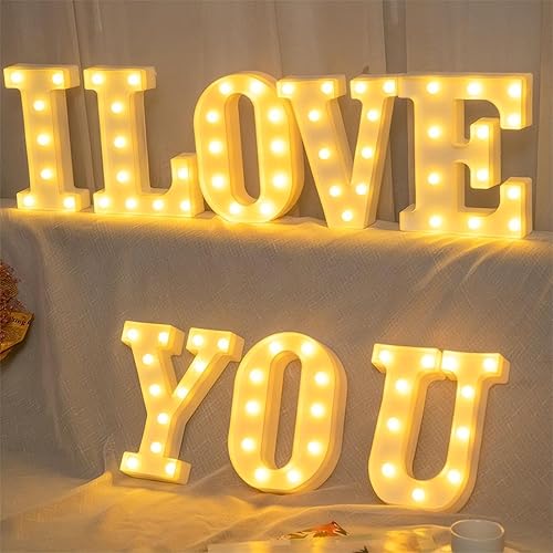 Miniatura 41 de 6132 letras iluminadas de marquesina con texto en inglés "Marry Me", letrero de luz LED con número de letra con luz redonda, globos de pétalos