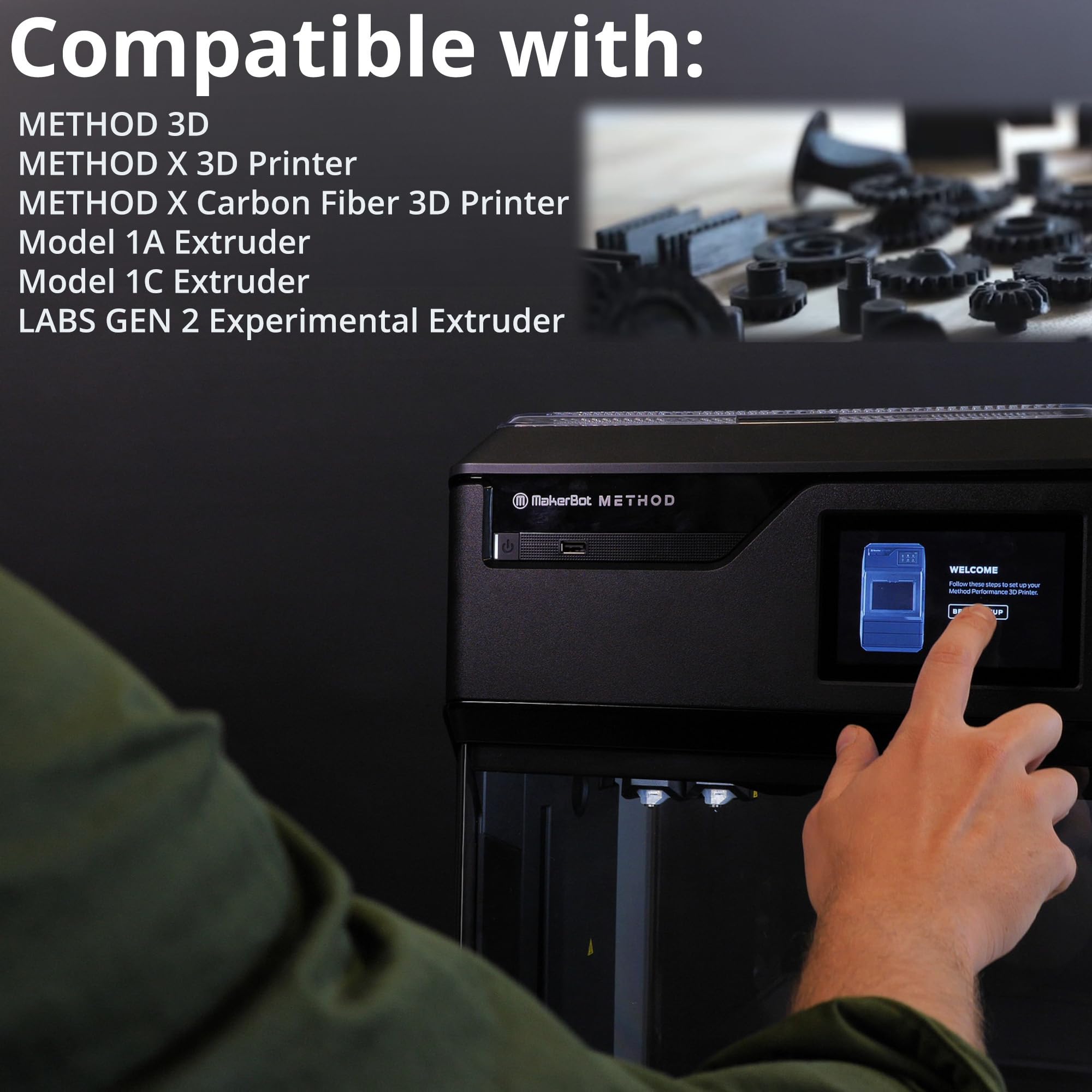 MakerBot METHOD Nylon-Filament, schwarz, 69 kg