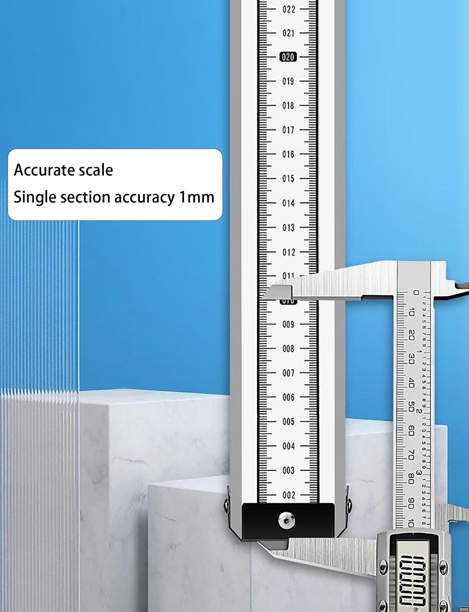Varilla Alum 3,5,7,10 Metros, Escala 1mm para Topografía y Nivelación