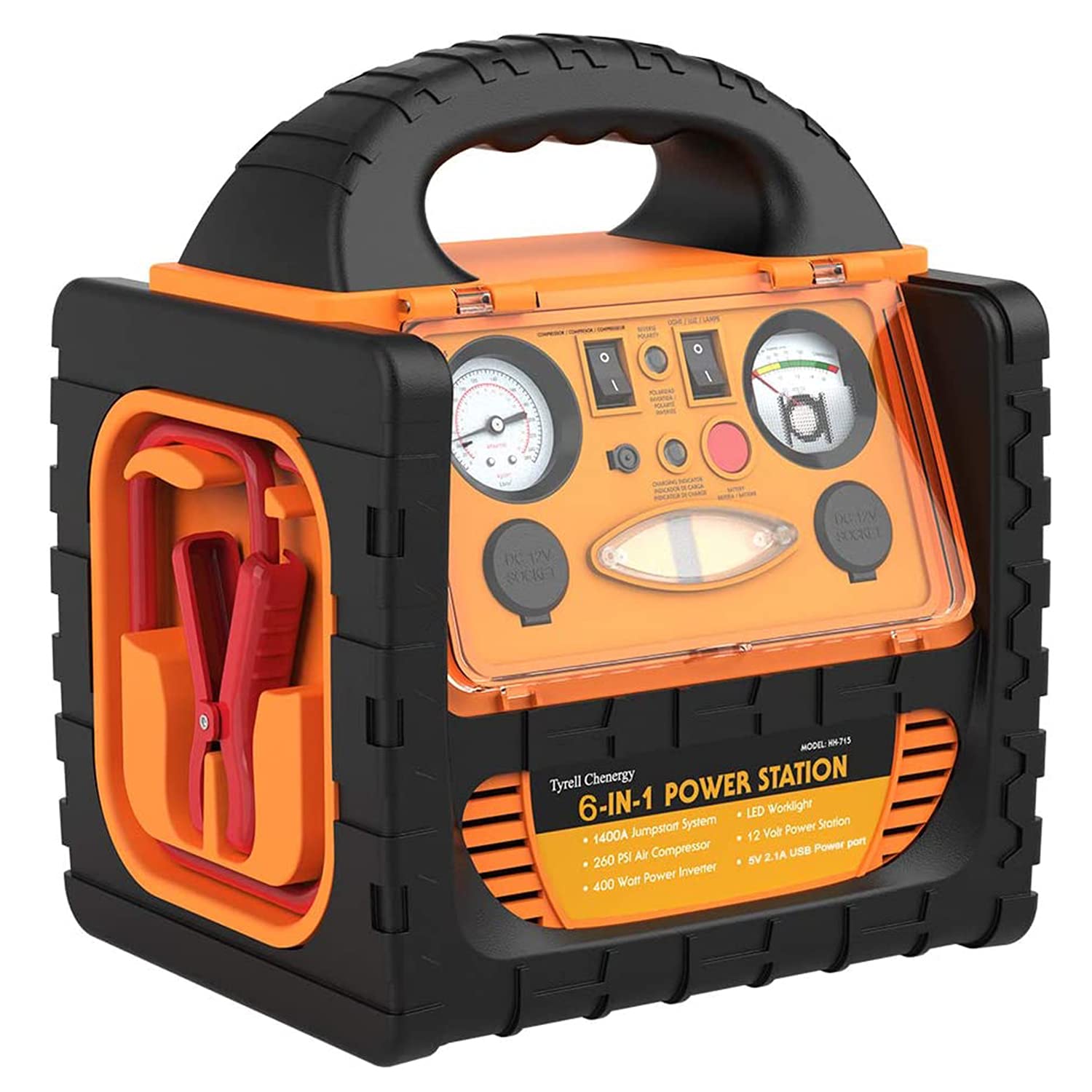 Portable Car Jump Starter 1400 Amp High Performance Power Station With Portable Car Jump Starter 1400 Amp High Performance Power Station With