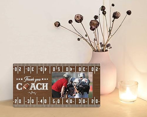 Miniatura 3 de Orchroma Marco de fotos Thank You Coach  Los mejores regalos de entrenador de rugby, regalos de cumpleaños de entrenador de rugby, regalo de