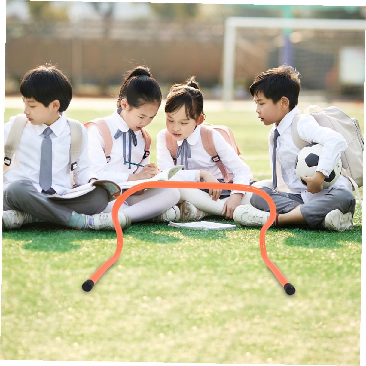 4pcs Agility Hurdles Speed Training Equipment Plastic Wear-Resistant 15cm Hurdle Set for Football Soccer Track Practice