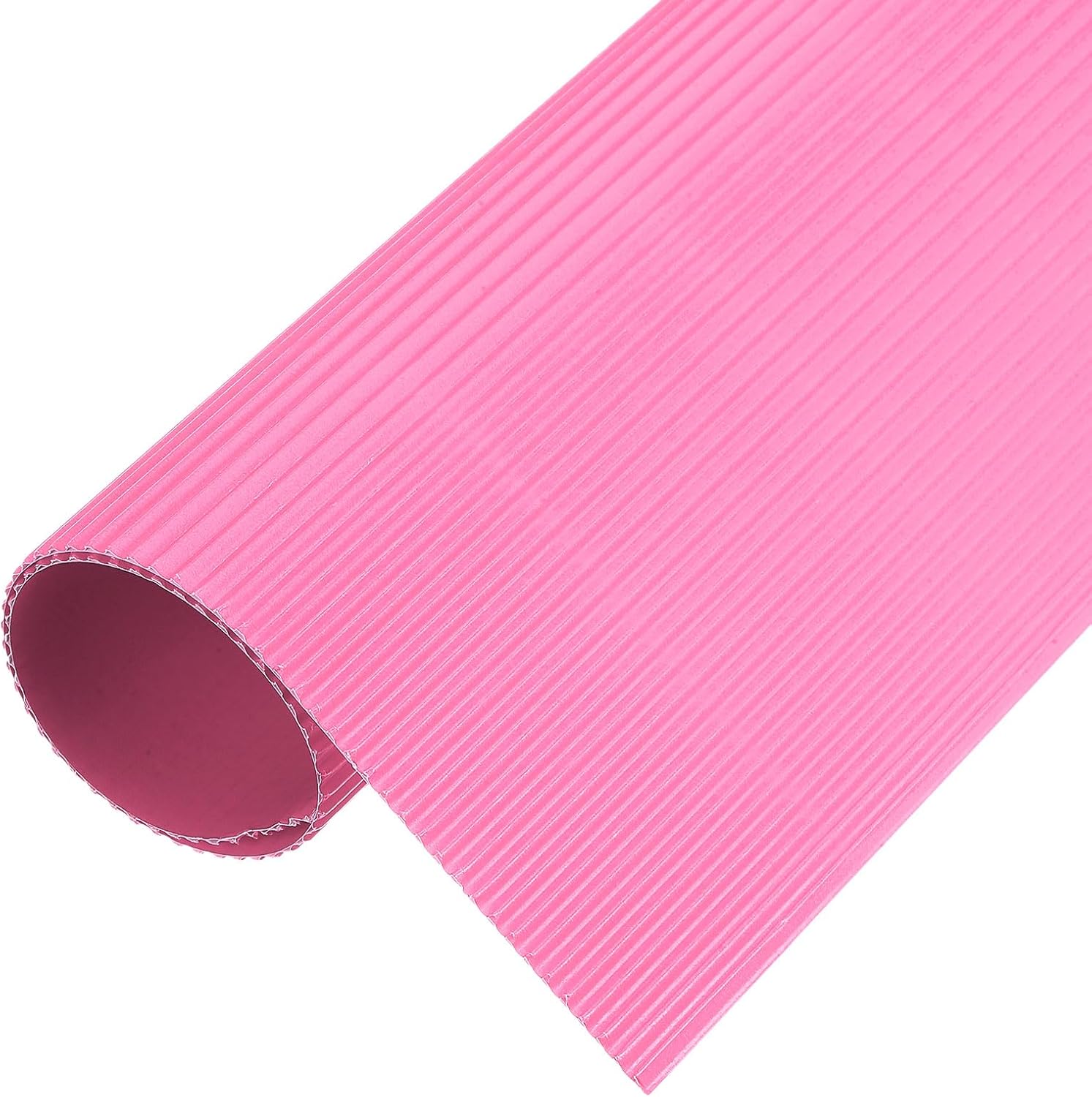 MECCANIXITY Corrugated Paper Sheets 5pcs 20inch x 14inch x 1/16inch Pink Cardboard for DIY Craft