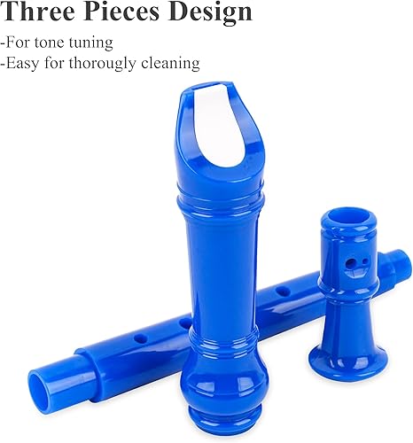 Miniatura 4 de Flauta para principiantes, niños y adultos, 8 agujeros, soprano, flauta de música con varilla de limpieza y funda de cuero para estudiantes,