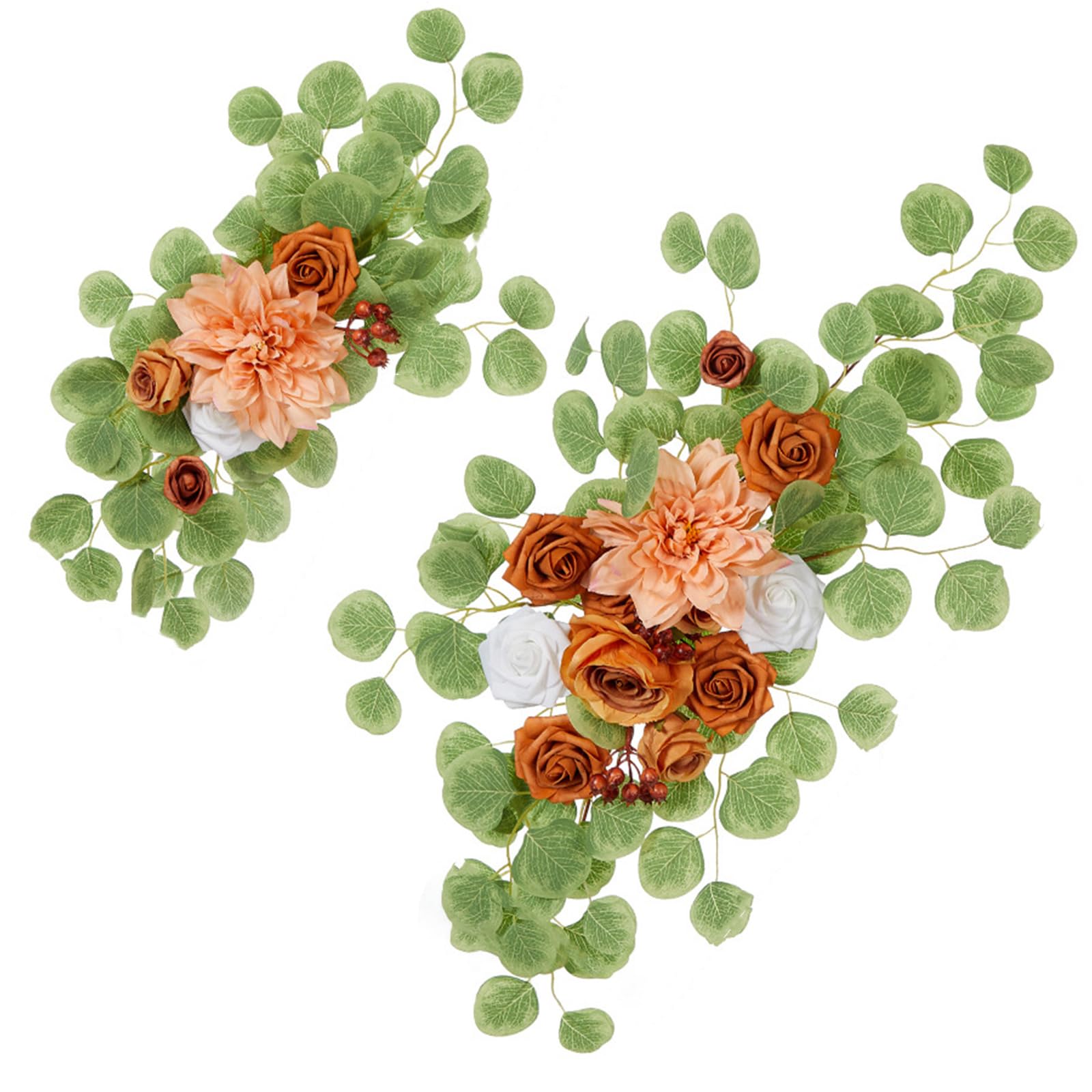 Kalttoy Ceremony Flower Hanging Artificial Rose Flower Arrangement Wedding Ceremony Reception Backdrop Decoration Arrangement