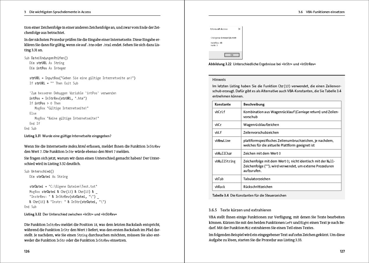 VBA mit Access: Das umfassende Handbuch mit VBA-Lösungen für Access 2010 bis Access 2021. Inkl. Makro-Lösungen und Praxisbeispielen