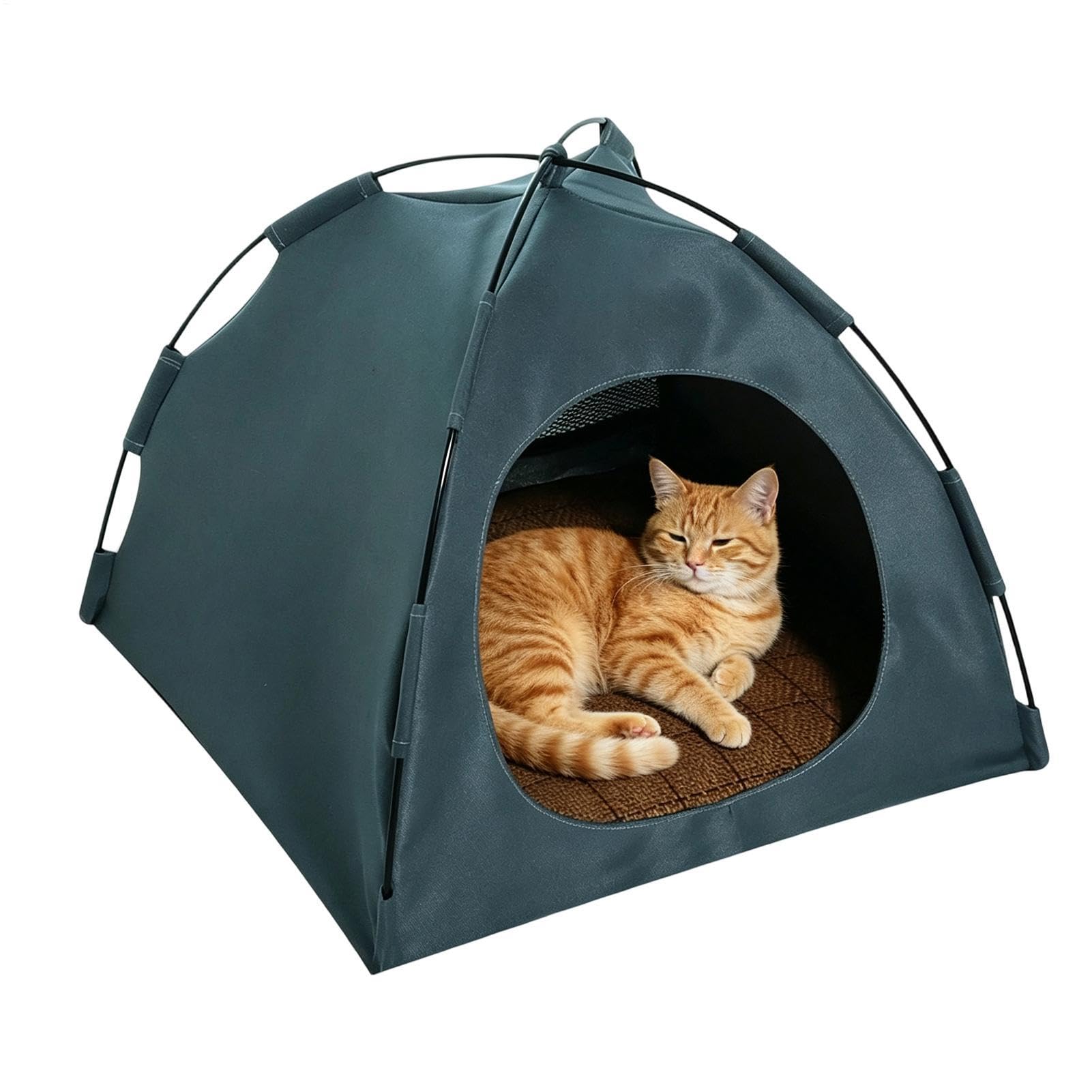 Tienda exterior de perros y gatos para noches de verano en el jardín