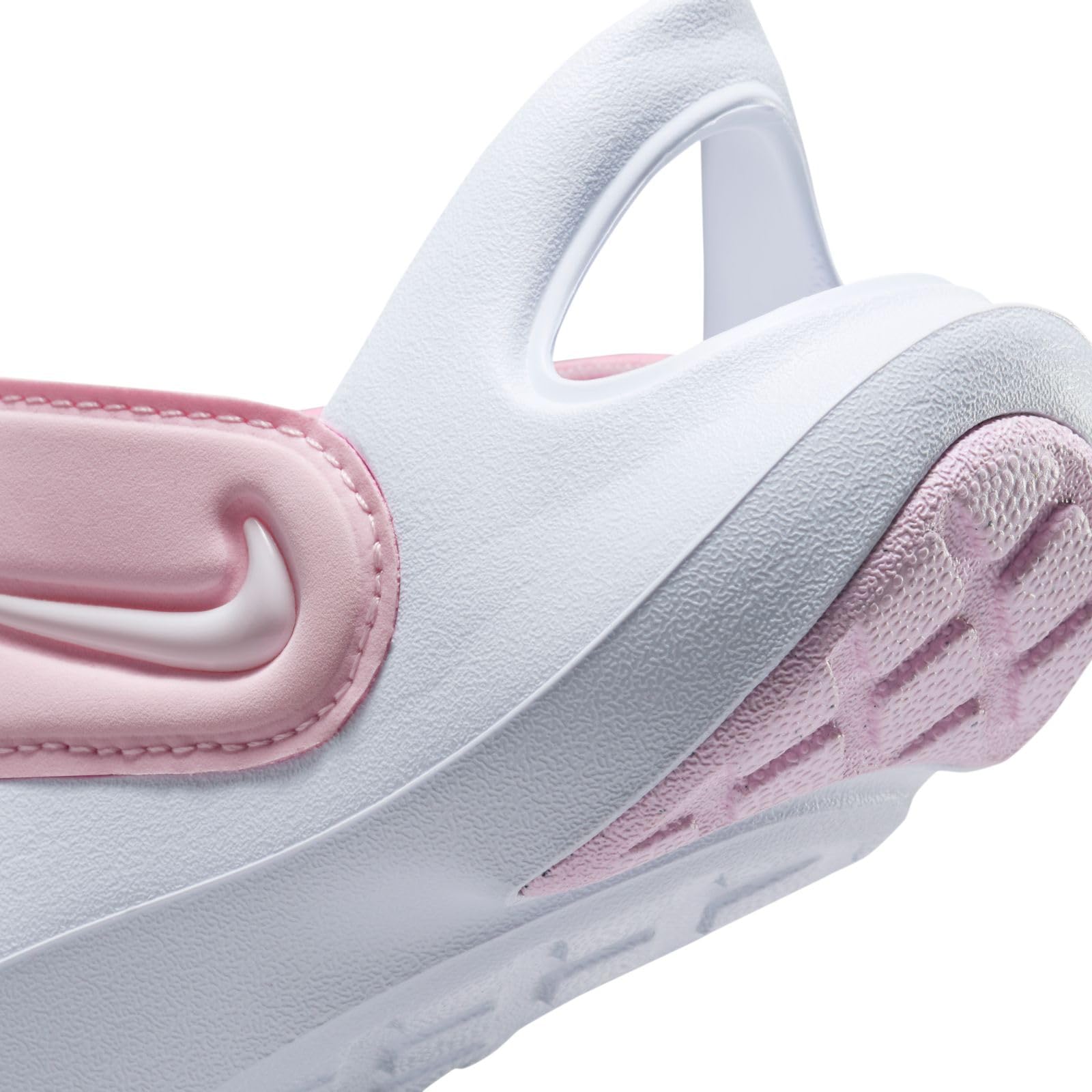 Nike Aqua Swoosh Little Kids' Sandals (FN0876-600, Pink Foam/White) Size 9